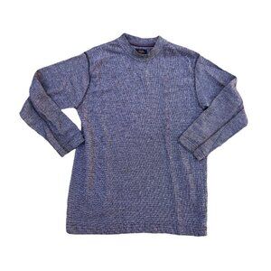 ROUTE 66 Vintage 90s Burgundy Sweater Men's SMALL Long Sleeve Crew Pullover‌‌
